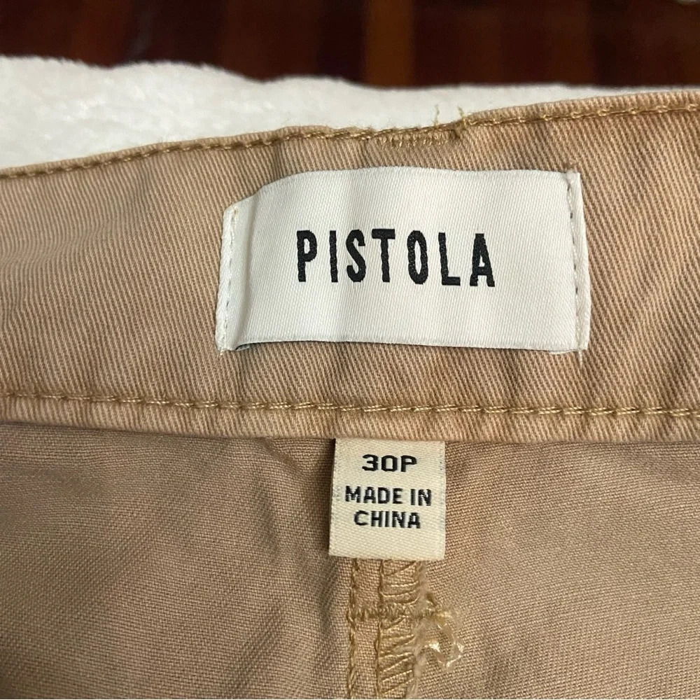 New! Pistola Ellery High Rise Wide Leg Trouser in Sesame 28133 - Picture 4 of 13